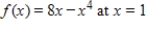 The tangent line to a curve at a point closely approximates the curve near the point. In fact, for x-values close enough to the point of tangency, the function and its tangent line are virtually indistinguishable. This problem explores this relationship. Write the equation of the tangent line to the curve at the indicated point. To check your answer, use a graphing utility to graph both the function and its tangent line, and repeatedly zoom in on the point of tangency until the function and the tangent line cannot be distinguished. ​   ​ A)    B)    C)    D)    E)   