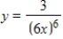 Differentiate the given function. ​   ​ A)    B)    C)    D)    E)   