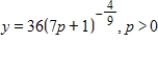 Suppose that the weekly sales volume y (in thousands of units sold)  depends on the price per unit of the product according to   where p is in dollars. What is the rate of change in sales volume when the price is $20? Round your answer to three decimal places. ​ A)    B)    C)    D)    E)   