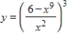 Find the derivative of the given function. Simplify and express the answer using positive exponents only. ​   ​ A)    B)    C)    D)    E)   