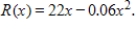 Total revenue is in dollars and x is the number of units. Suppose that the total revenue function for a commodity is   Find the marginal revenue function. ​ A)    B)    C)    D)    E)   