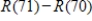 Total revenue is in dollars and x is the number of units. Suppose that the total revenue function for a commodity is   . Find   , and explain what this value represents. Round your answer to two decimal places. ​ A) $18.30 is the marginal revenue from the 71st unit. B) $17.60 is the marginal revenue from the 71st unit. C) $1,281.00 is the marginal revenue from the 71st unit. D) $1,298.59 is the actual revenue from the 71st unit. E) $17.59 is the actual revenue from the 71st unit.