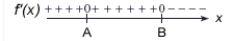 Use the sign diagram for   to determine the largest interval on which f (x)  increases, where   and   .   A)    B)    C)    D)    E)   