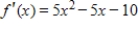 A graph of   is given. Use the graph to determine all critical values of   . ​     A)    B)    C)    D)    E)    ,   ,  