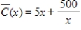 Suppose the average costs of a mining operation depend on the number of machines used, and average costs, in dollars, are given by   ,   , where x is the number of machines used. Find the critical values of   that lie in the domain of the problem. ​ ​ A)    B)    C)    D)    E)   