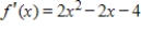 In this problem,   and its graph are given. Use the graph of   to determine where   is concave down. ​     A)    B)    C)    D)    E)   