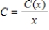 For the cost function   , show that average costs are minimized at the x-value where   by finding this minimum. Round your answer to two decimal places. (​Note:   )  ​​ A)    B)    C)    D)    E)   
