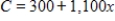 A firm can produce 100 units per week. If its total cost function is   dollars, and its total revenue function is   dollars, find the maximum profit. A) $8,756 B) $2,200 C) $6,300 D) $6,313 E) $7,141