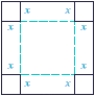 A rectangular box with a square base is to be formed from a square piece of metal with 30-inch sides. If a square piece with side x is cut from each corner of the metal and the sides are folded up to form an open box, the volume of the box is   . What value of x will maximize the volume of the box? ​   A)    B)    C)    D)    E)   