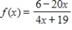 A function and its graph are given. Use the graph to estimate the locations of any horizontal asymptotes. ​     A)    B)    C)    D)    E) no horizontal asymptotes