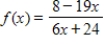 A function and its graph are given. Use the graph to estimate the locations of any vertical asymptotes. ​   ​   A)    B)    C)    D)    E) no vertical asymptotes