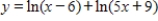 Find the derivative of the following function.   A)    B)    C)    D)    E)   