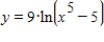 Find the derivative of the following function. ​   ​ A)    B)    C)    D)    E)   