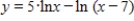 Find the derivative of the following function. ​   ​ A)    B)    C)    D)    E)   