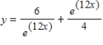Find the derivative of the following function. ​   ​ A)    B)    C) ​   D)    E)   