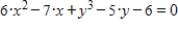 Find dy/dx for the following equation: ​   . ​ A)    B)    C)    D)    E) ​  