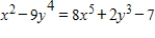 Find   for the following equation: ​   ​ A)    B)    C)    D)    E)   