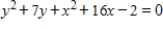 For the given equation, find the slope of the tangent to the curve at the point   . Round your answer to two decimal places.   A) -1.50 B) -0.67 C) -3.81 D) 0.00 E) undefined