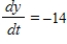 Assume that x and y are differentiable functions of t. In each case, find   given that   ,   , and   . ​   ​ A) 11 B) 13 C) 22 D) 1 E) -22
