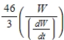 For human beings, the surface area S of the body is related to the body's weight W according to   , where k is a constant. For   , find the percent rate of change of the body's surface area in terms of the percent rate of change of the body's weight. ​ A)    B)    C)    D)    E)   