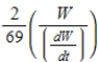 For human beings, the surface area S of the body is related to the body's weight W according to   , where k is a constant. For   , find the percent rate of change of the body's surface area in terms of the percent rate of change of the body's weight. ​ A)    B)    C)    D)    E)   