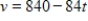 Suppose that a particle has been shot into the air in such a way that the rate at which its height H (in feet per second)  is changing is   . If the particle is 4,200 feet high when   seconds, write the formula for the height of the particle at any time t. A)    B)    C)    D)    E)   