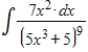 Evaluate the integral   . ​ A)    B)    C)    D)    E)   