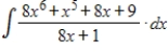 Evaluate the integral   . ​ A)    B)    C)    D)    E)   