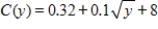 If consumption is $8 billion when disposable income is 0, and if the marginal propensity to consume is   (in billions of dollars) , find the national consumption function. If it's necessary, round your answer to two decimal places. ​ A)    B)    C)    D)    E)   