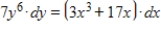 Use integration to find the general solution to the differential equation   . ​ A)    B)    C)    D)    E)   