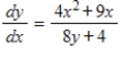 Find the general solution of the differential equation   . ​ A)    B)    C)    D)    E)   