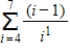 Find the value of the given sum and round to four decimal places. ​   ​ A) 3.2405 B) 2.3000 C) 2.5571 D) 2.0000 E) 2.6250
