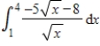 Evaluate the given integral with the Fundamental Theorem of Calculus   . ​ A) -26 B) -25 C) -28 D) -35 E) -31