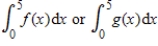 Use the figure to decide which of   is larger, or if they are equal. ​   A)    B)    C)   