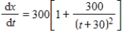 <strong>Suppose the rate of production of a new line of products is given by where x is the number of items produced and t is the number of weeks the products have been in production. How many units were produced in the first 6 weeks? Round your answer to the nearest unit produced. </strong> A)1,300 units B)2,300 units C)2,600 units D)1,000 units E)2,000 units