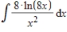 Use integration by parts to evaluate the integral   . ​ A)    B)    C)    D)    E)   