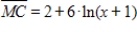 If the marginal cost function for x units of a product is   dollars per unit, and if the fixed cost is $100, find the total cost function. ​ A)    B)    C)    D)    E)   