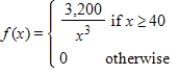 Find the mean of the probability distribution if the probability density function is   . Round your answer to two decimal places. ​ A) 2,262.74 B) 80 C) 56.57 D) 40 E) 252.98
