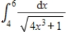 Approximate the given integral by using the Trapezoidal Rule   with n = 4. Round your answer to 3 decimal places. ​ A) 0.092 B) 0.058 C) 0.068 D) 0.041 E) 0.184