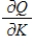 Suppose that the output Q (in units)  of a certain company is   , where K is the capital expenditures in thousands of dollars and L is the number of labor hours. Find   and   when capital expenditures are $45,000 and the labor hours total 5,400. Round your answers to two decimal places. ​ A)    B)    C)    D)    E)   