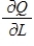 Suppose that the output Q (in units)  of a certain company is   , where K is the capital expenditures in thousands of dollars and L is the number of labor hours. Find   and   when capital expenditures are $45,000 and the labor hours total 5,400. Round your answers to two decimal places. ​ A)    B)    C)    D)    E)   