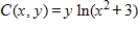 Suppose that the joint cost function for two products is   dollars. Find the marginal cost with respect to y. ​ A)    B)    C)    D)    E)   