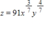 Suppose the production function for a product is   , where x is the capital expenditures and y is the number of work-hours. Find the marginal productivity of x. ​ A)    B)    C)    D)    E)   