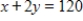 Find the maximum value of the function   subject to the condition   . ​ A) -10,650 B) ​-8,520 C) ​-6,390 D) ​-4,260 E) ​-2,130