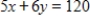 Suppose that the utility function for two products is given by   , and the budget constraint is   . Find the values of x and y that maximize utility. ​ A)    B) ​   C) ​   D) ​   E) ​  