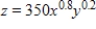 A company has the Cobb-Douglas production function   , where x is the number of units of labor, y is the number of units of capital, and z is the units of production. Suppose labor costs $200 per unit, capital costs $150 per unit, and the total cost of labor and capital is limited to $300,000. Find the number of units of labor and the number of units of capital that maximize production. ​ A) 1,500 units of labor; 2,000 units of capital B) 1,200 units of labor; 2,000 units of capital C) 1,500 units of labor; 400 units of capital D) 1,200 units of labor; 400 units of capital E) 12,000 units of labor; 4,000 units of capital