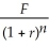 In the formula P =   the term r is ________.<div style=padding-top: 35px> 