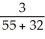 A restaurant manager tracks complaints from the diner satisfaction cards that are turned in at each table.The data collected from the past week's diners have been plotted and appear in the following graph.The number of complaints for each category is with each bar.   How was the value for the point represented by the triangle calculated? A)    B)    C)    D)   