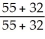 A restaurant manager tracks complaints from the diner satisfaction cards that are turned in at each table.The data collected from the past week's diners have been plotted and appear in the following graph.The number of complaints for each category is with each bar.   How was the value for the point represented by the triangle calculated? A)    B)    C)    D)   