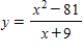 ​Find the x- and y- intercepts of the graph of the equation   ? ​ A)  ​x- intercepts:   ; ​y- intercepts:   B)  ​​x- intercepts:   ,   ; ​y- intercepts:   ,   C)  ​​​x- intercepts:   ; ​y- intercepts:   D)  ​​​x- intercepts:   ,   ; ​y- intercepts:   ,   E)  ​​​x- intercepts:   ; ​y- intercepts:  